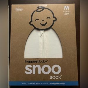 New in Box! Happiest Baby Snoo Sack Swaddle Size Medium - Cream